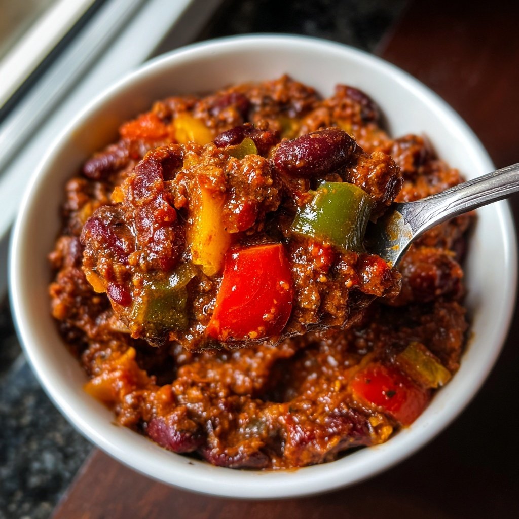 Chili sin Carne mit Kakao