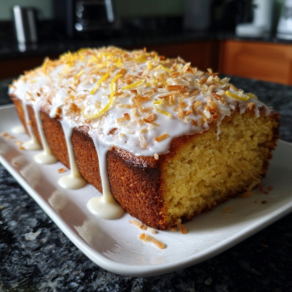 Zitronenkuchen mit Kokosmehl