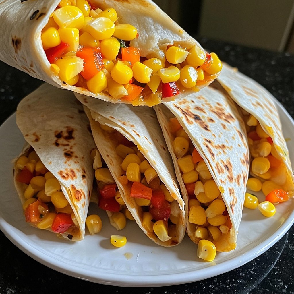 Wraps mit Mais und Paprika