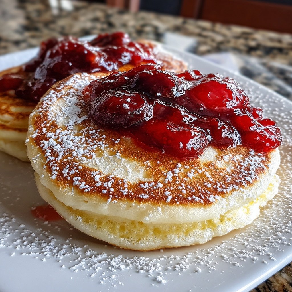 Pfannkuchen mit Zwetschgenkompott