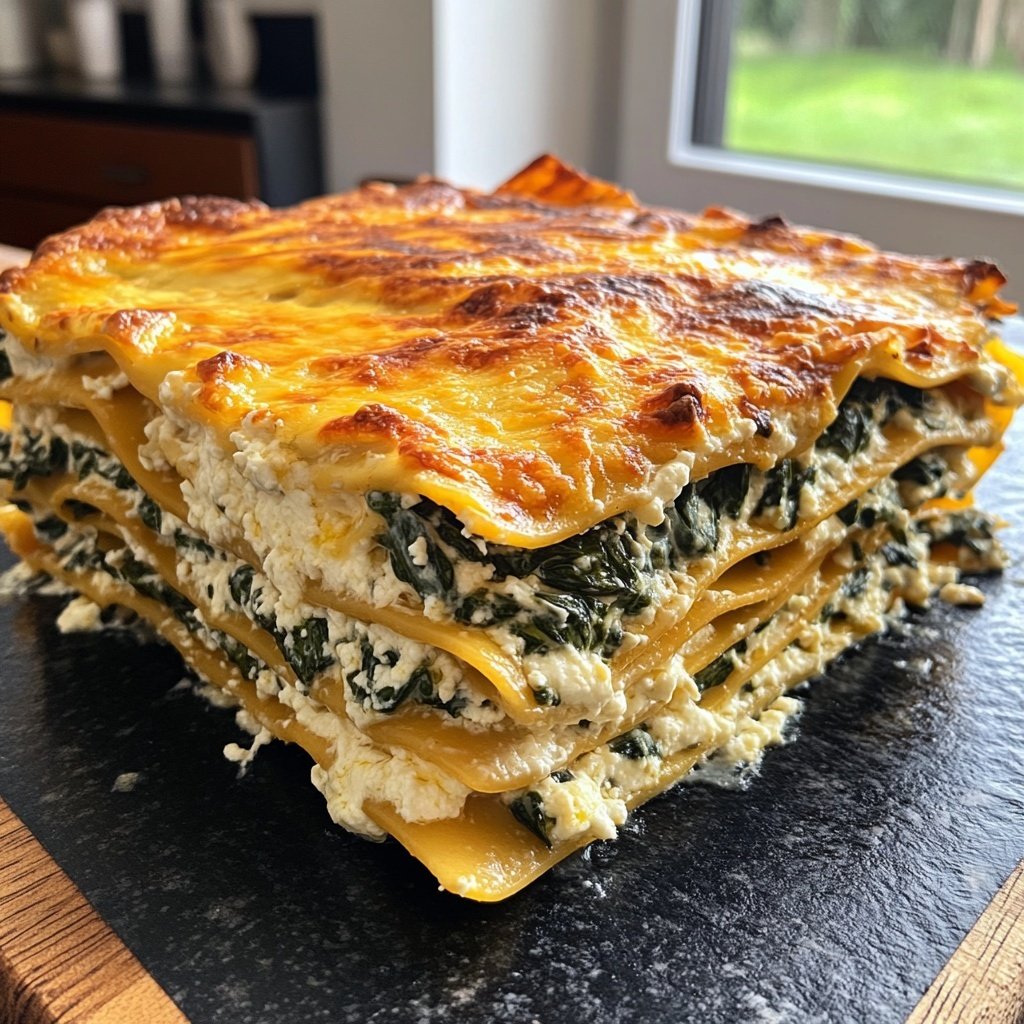 Lasagne mit Spinat und Ricotta