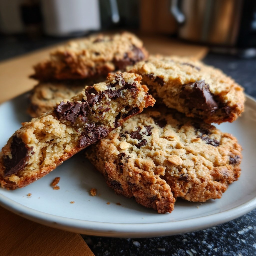 Cookies mit Haferflocken und Schokolade