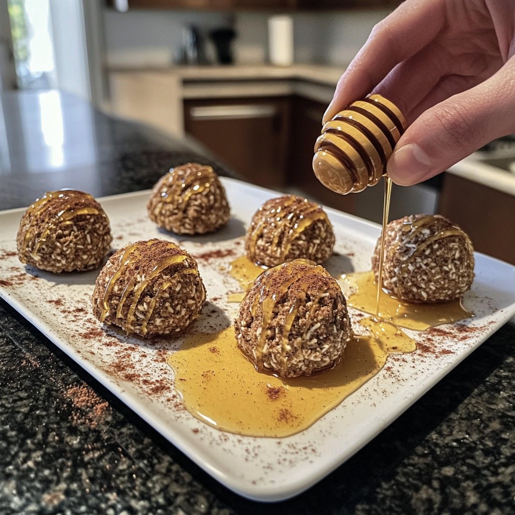 Protein Bällchen mit Zimt und Hafer
