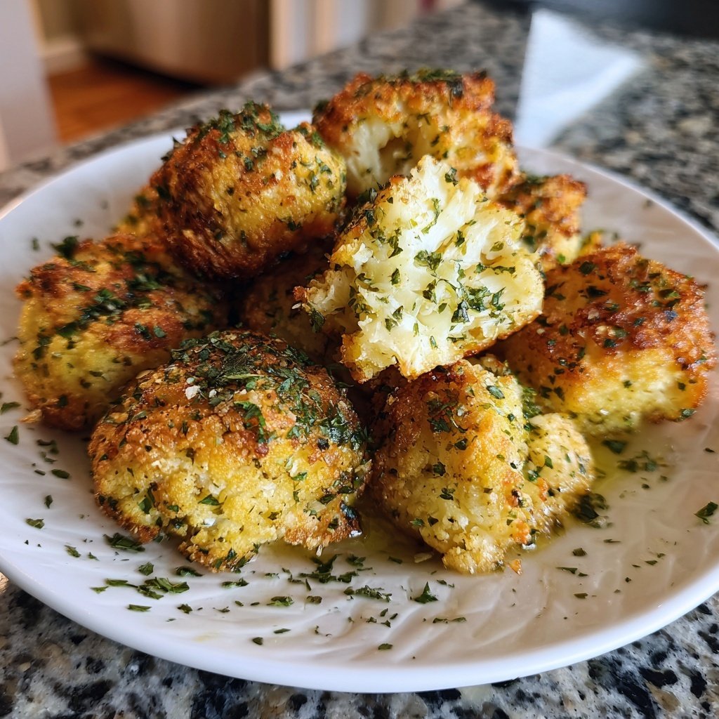 Blumenkohl aus dem Airfryer mit Kräutern